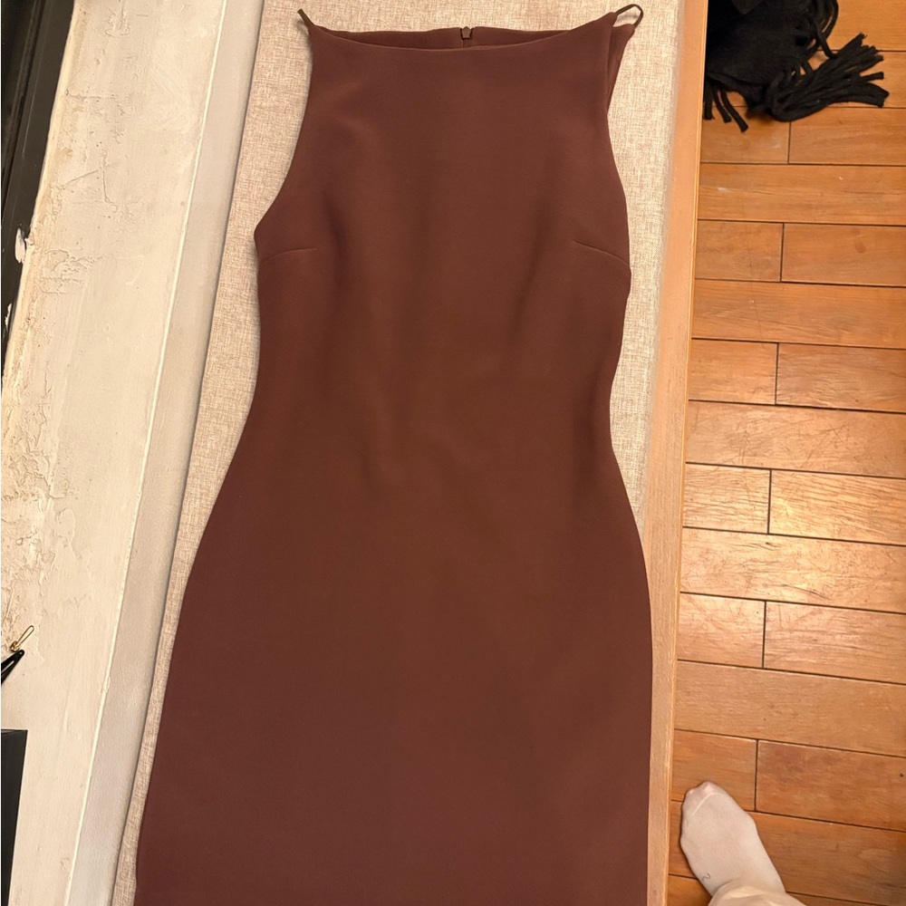 bec + bridge Chocolate Mini Dress